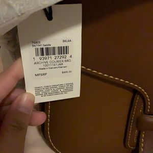 coach archive courier bag brown (new)
